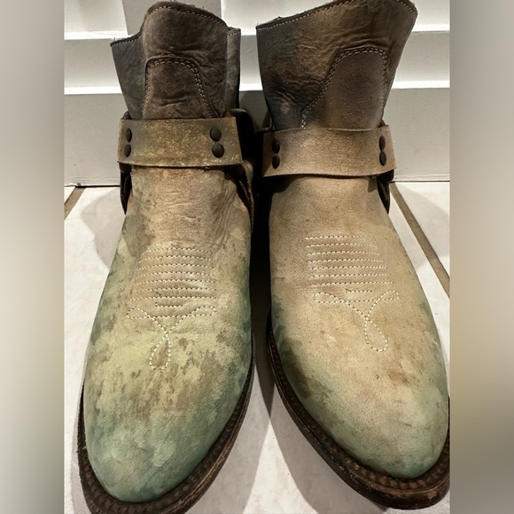 Freebird by Steve. Ankle Boots Phlow Green Phoenix- Vintage!! - Picture 8 of 12